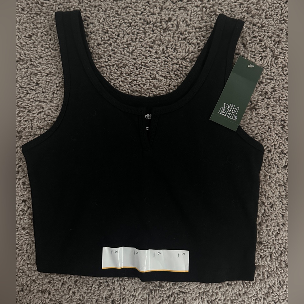 Wild Fable Black Women's Crop Top